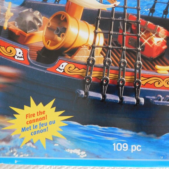 Rare PLAYMOBIL Skull Pirate Ship #5778 Buccaneer building toy BRAND NEW SEALED - Picture 3 of 16